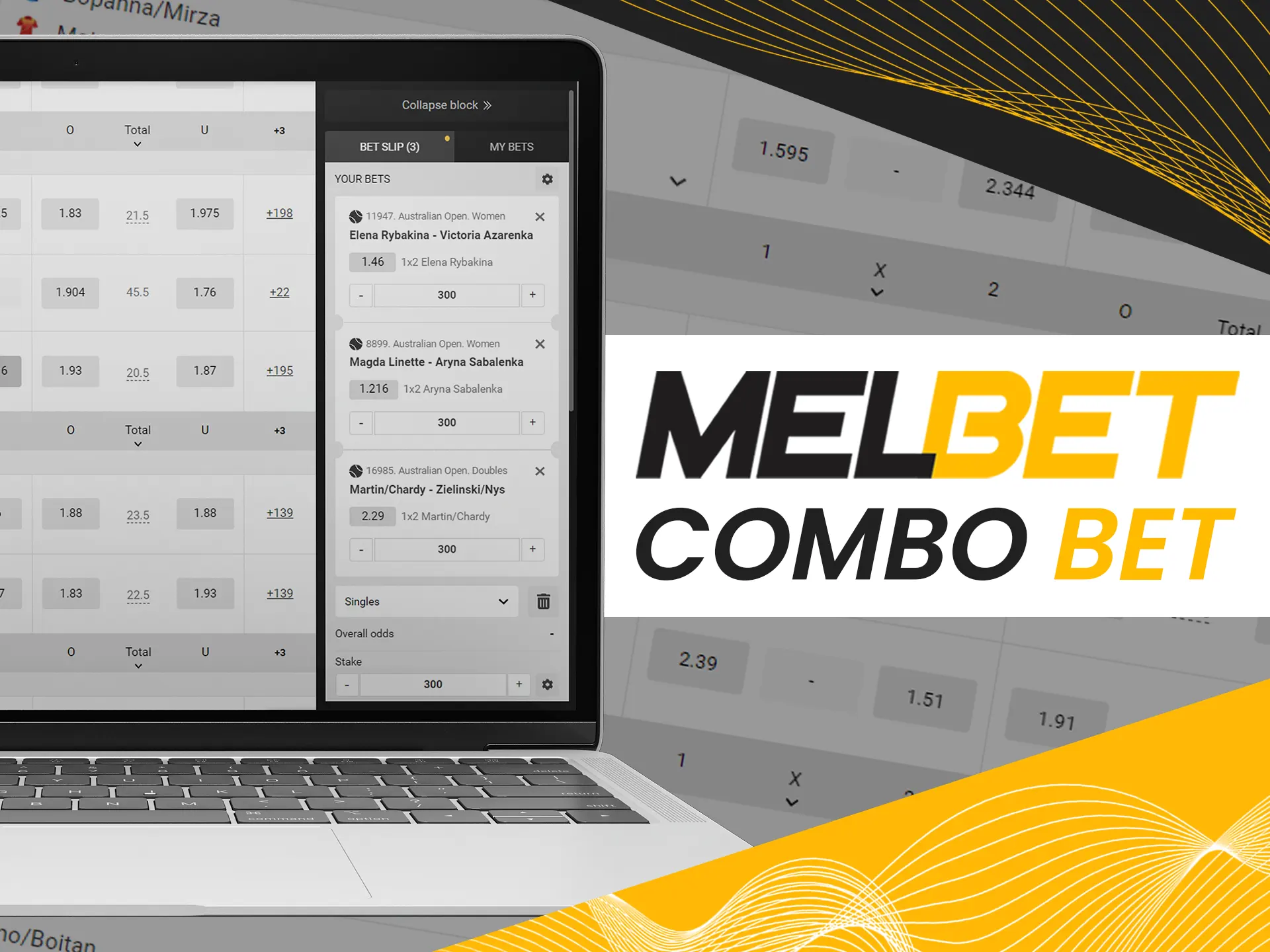 Combine your single bets.