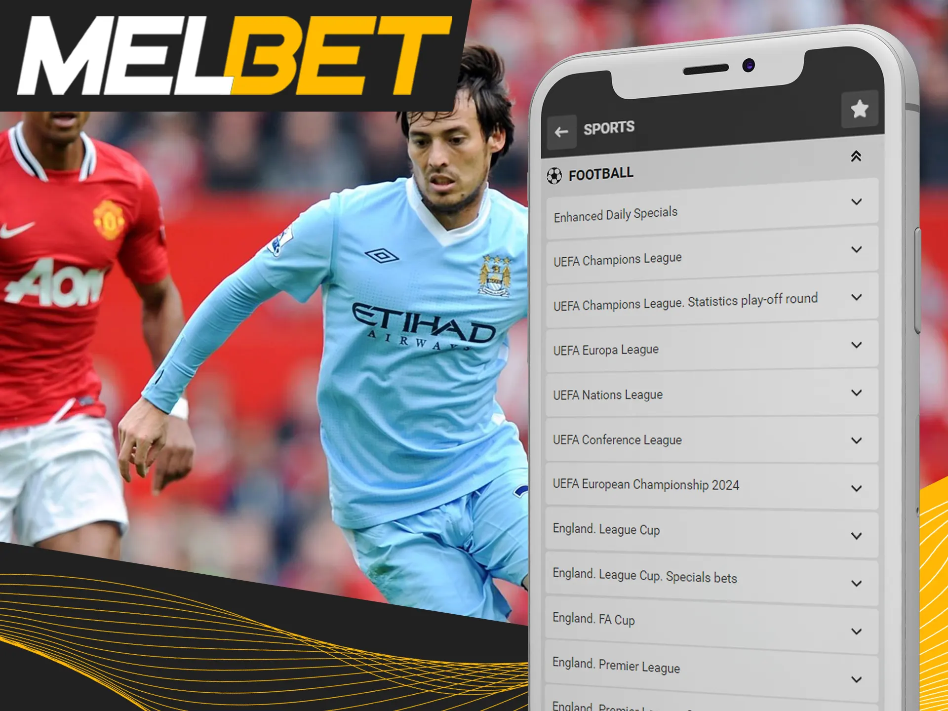 Bet on legendary football teams at Melbet.