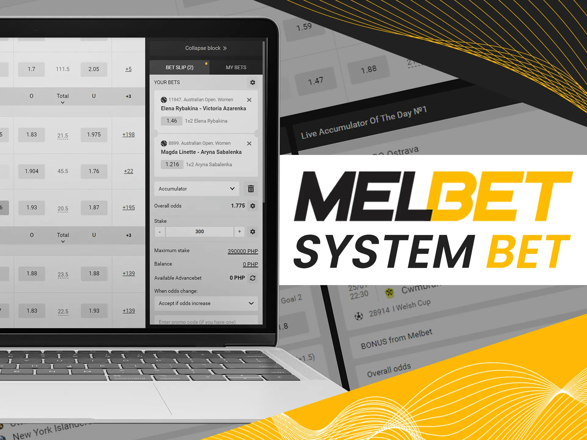 Win biggest amount of money by making system bets.